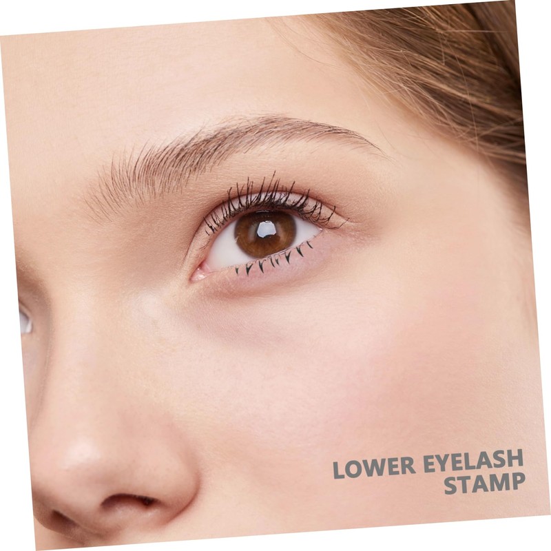 WOONEKY False Lashes Stencils Lower Eyelash Stamp Kit 5 Pairs