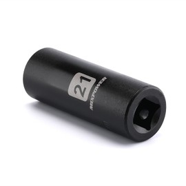 MIXPOWER 1/2-Inch Drive Deep Impact Socket, 21mm, CR-V, Metric, 6 Point, Deep