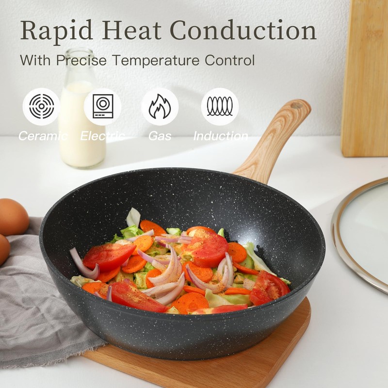 16PCS Pots and Pans Set Non Stick Cookware Set Nonstick