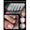 EBANKU Toe Nail Dual Forms, 150 Pieces, 15 Sizes, Reusable