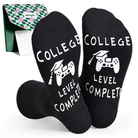 Moyel College Graduation Gifts for Him Cool Graduation Socks Class of 2025 for Men Size 7-13 Grad Gifts for Him Boys