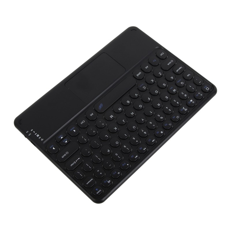 Wireless Keyboard 10in Round Keycap Touchpad Function Portable Widening Enlarging