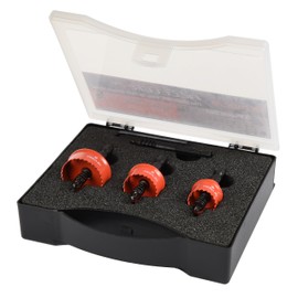 Armeg SSH3PCSET Sheet Steel Holesaws (3-Piece) , Red