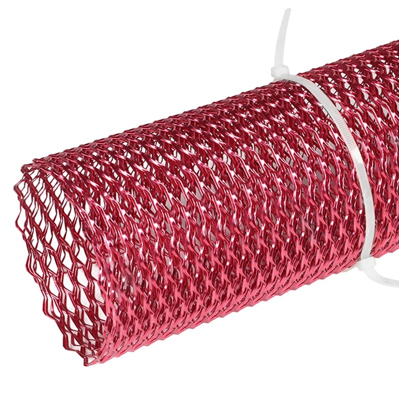 Car Front Center Grid Grille Rhombic Mesh Stable Structure Aluminum