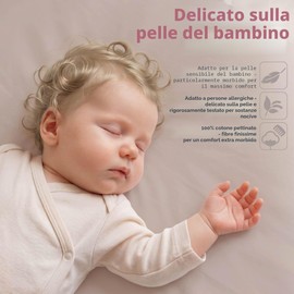 babybay 100573 lenzuolo con angoli, jersey deluxe adatto per il modello Original, torrone, 81 x 43 cm (1 confezione)
