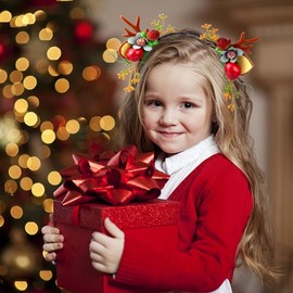 SHEHARUHI - Pinzas para el pelo de Navidad, 3 piezas, lindas, cuernos de reno, orejas de día festivo, accesorios para el cabello, diademas para mujeres y niñas (lindas)