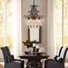 WUZUPS Crystal Chandelier 5-Light Pendant Ceiling Light Modern Lighting Fixture