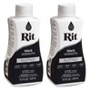 Rit Dye Liquid Dye, 8 fl oz, Black, 2-Pack