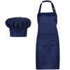 SATINIOR 2 Pcs Chef Costume for Women Men Chef Hat