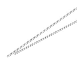 sourcing map 3/16 Inch x 13.8 Inch 304 Stainless Steel Solid Round Rods Metal Lathe Bar Stock for DIY Craft 2 Pcs