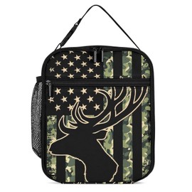 Flowers Cute Cat Lunch Box Bag for Boys Girls, Reusable Insulated Lunch Tote Bag for Teens Students, Portable Large Capacity Bento Box for Women Men Work Picnic School Travel