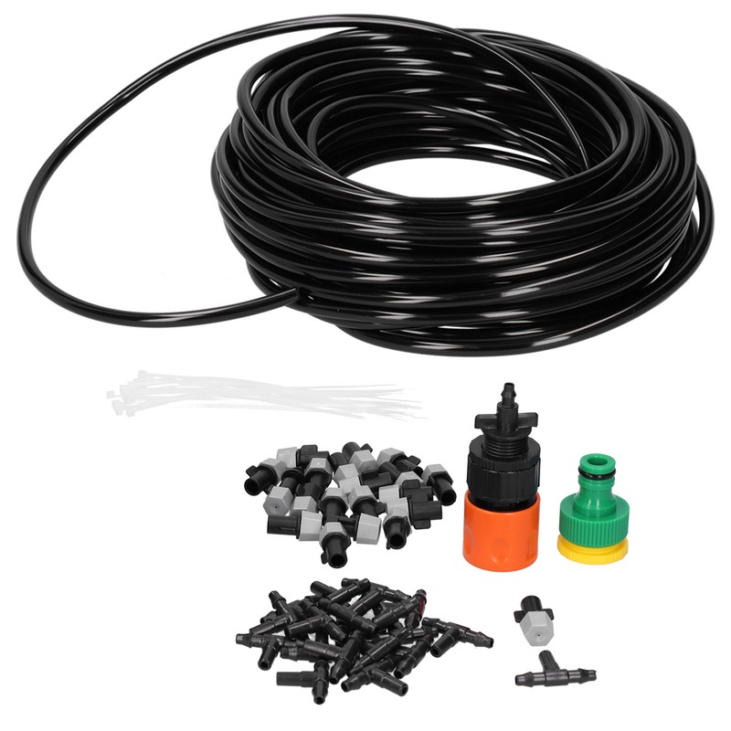 20m Garden Irrigation System Misting Sprinkler Nozzle Kit Cooling Watering