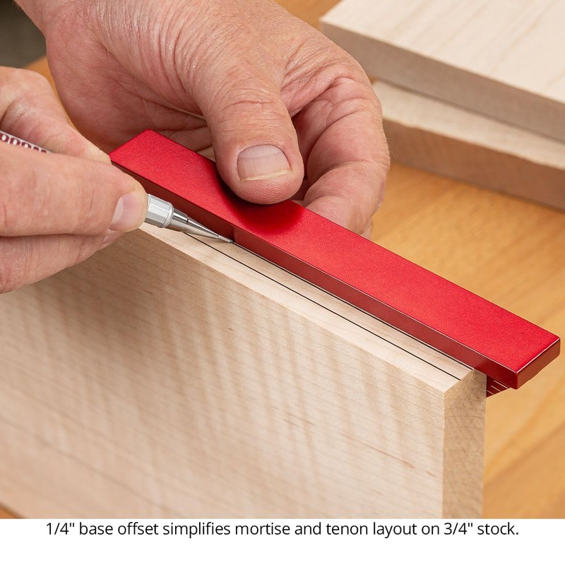 Woodpeckers Delve Square, 10-in-1 Woodworking Layout Tool, 6 Inch, Aluminum,