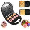 KOLENSA Donut Maker, 3 in 1 Electric Sandwich Waffle Machine,