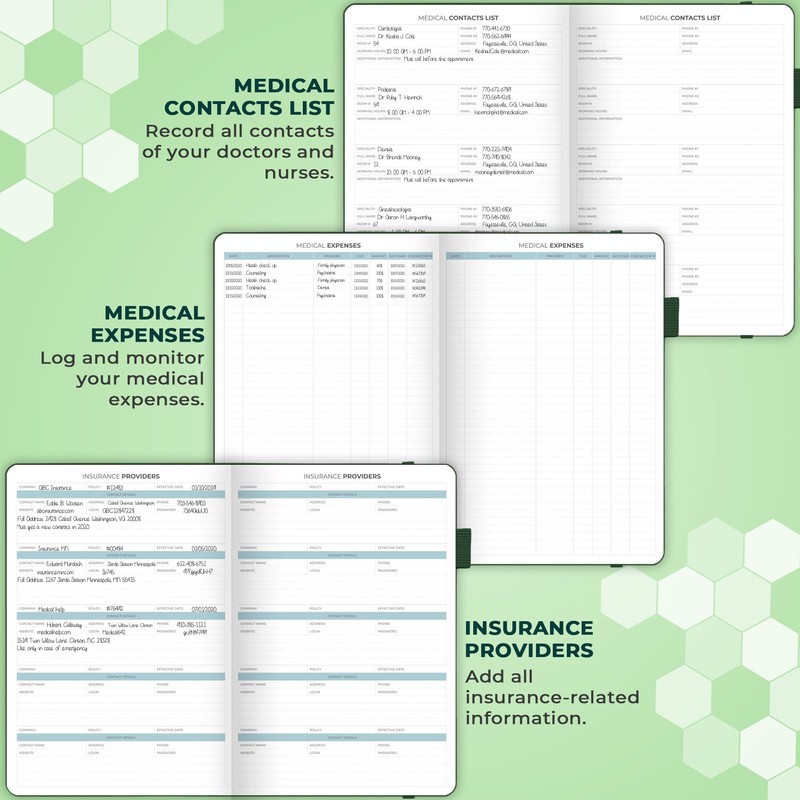 Clever Fox Medical Planner Daily – Health Diary Notebook, Wellness