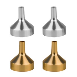 Pack of 4 Aluminium Funnels, Mini Funnels, Dosing Tools, Multifunctional Funnel, Portable Funnel