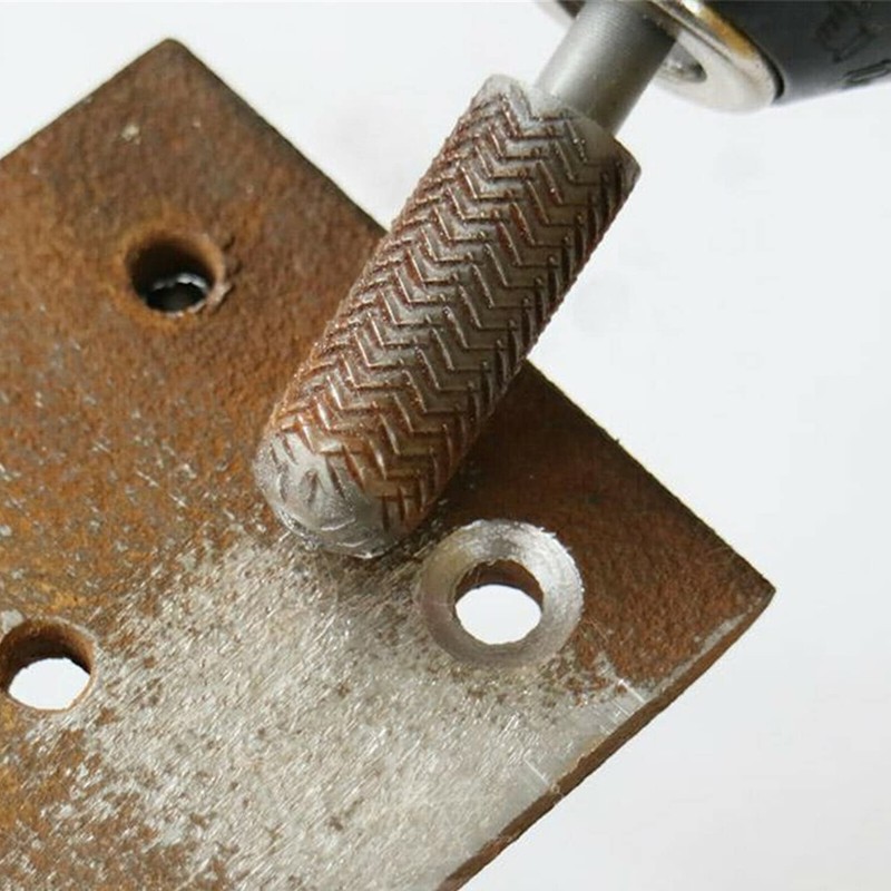 5pcs Electric Rotary Rasp Embossed Steel Metal File Grinding Head
