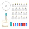 24pcs Professional Magnetic Therapy Vacuum Suction Cupping Set Body Treatment
