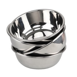 Obstnny 2 Quart Stainless Steel Salad Bowls, 24 CM Wide Kitchen Mixing Bowls, 4 Pack