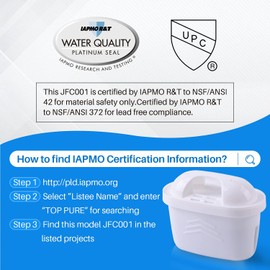 ICEPURE 1001122 Replacement for Brita Maxtra+/Maxtra/Mava Pitcher Water Filters，7 Stage Filteration System to Purify，Reduces Chlorine and Limescale, Pack of 6