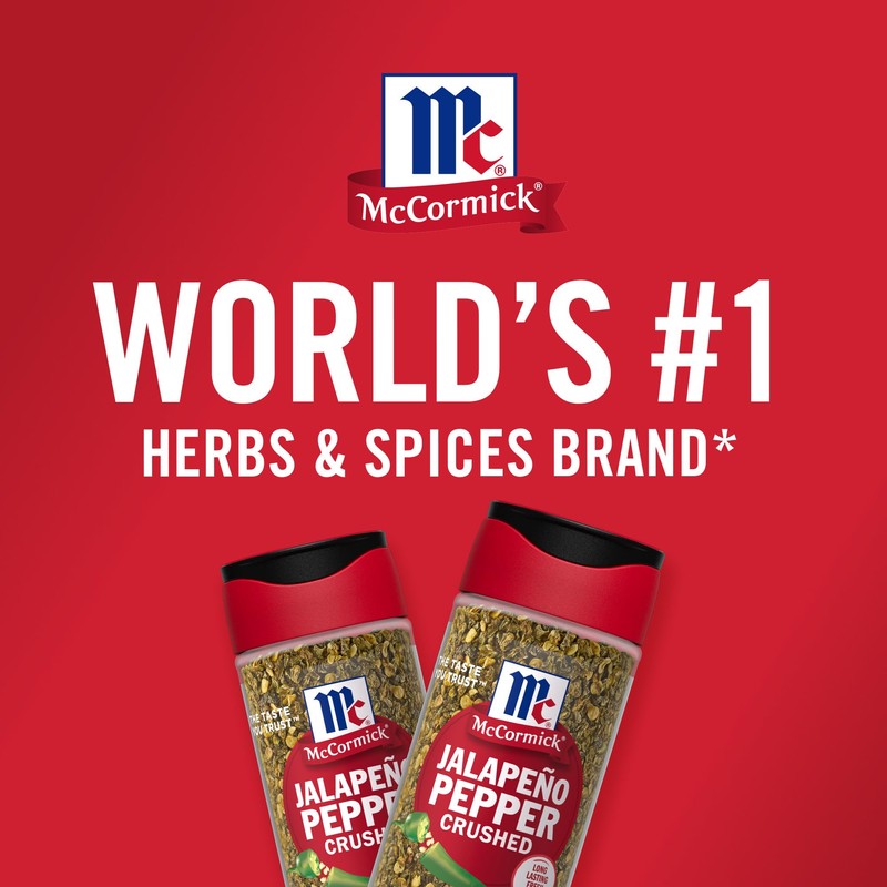 McCormick Crushed Jalapeño Pepper, 1.37 oz (Pack of 6)