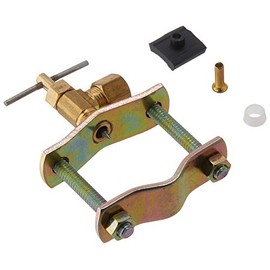 Anderson Metals 59199-04 1/4" Saddle Valve, Brass, 2 Ports, 1/4" Inlet & Outlet, 40 PSI Max, FIP Outlet, Made in USA