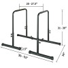 Power Tower Dip Station w/Bench Pull Up Bar Stand Adjustable