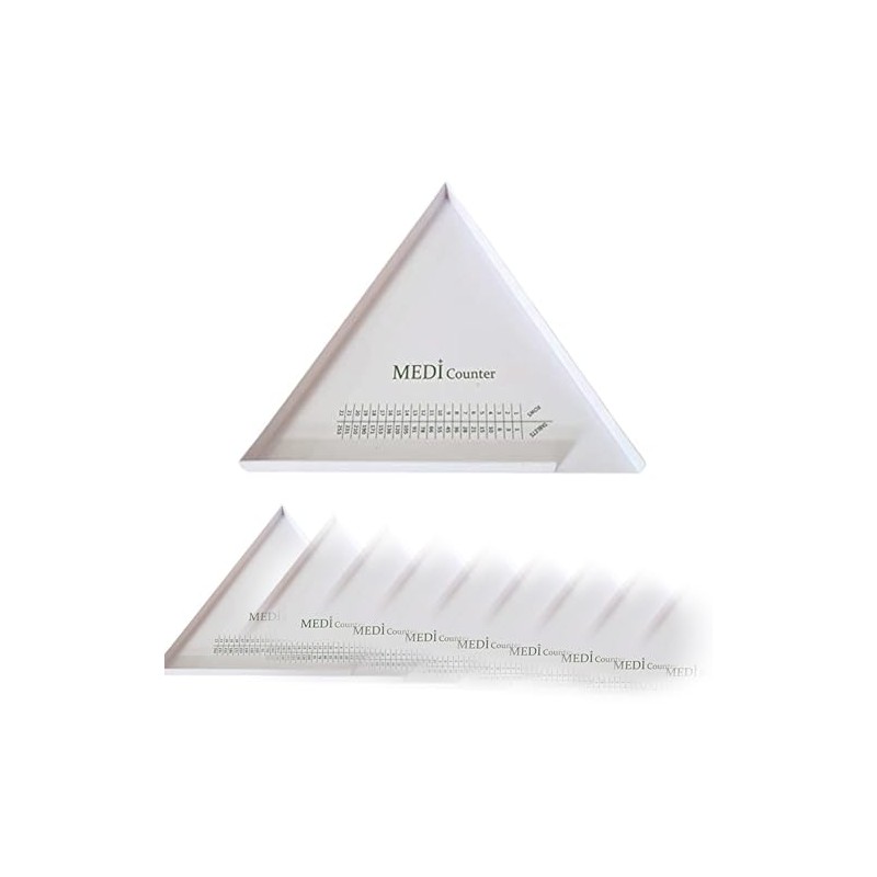 10 x Professional Triangle Tablet Counter - Durable Plastic Design