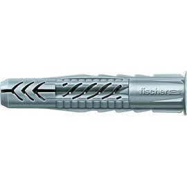 FISCHER Universal Dowels, All-Purpose Dowels Without Edge, For Optimum Hold For Fixings in Concrete, Plasterboard, Perforated Lime Brick and Much More
