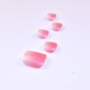 LIFOOST Semi Cured Gel Toenail Strips Gradient Pink 22 PCS