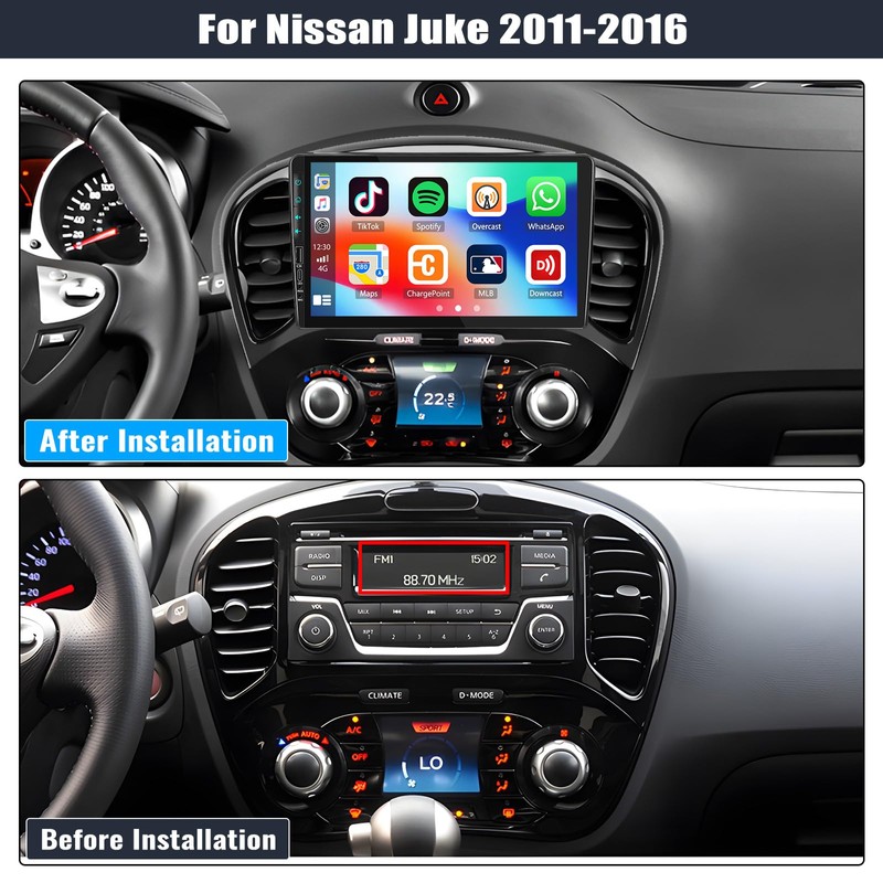 [4+64G] Android 13 Car Stereo for Nissan Juke 2011-2016 with