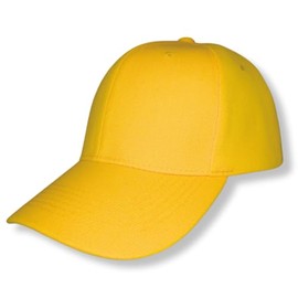 Genérico Gorra Infantil de Acrílico, Lisa, Cachucha Unisex, Ajustable, Ideal para Bordar y Campañas Publicitarias. (MX/US, Alfa, Talla única, Amarillo Canario)
