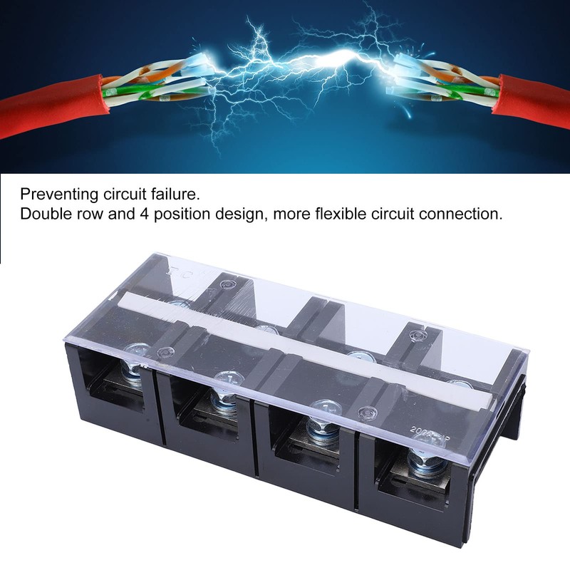 TC-2004 200A-4P High Current Connector Power Terminal Block Copper Parts