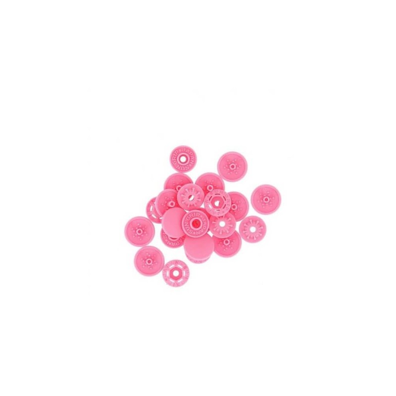 Bohin Snap Fasteners, Pink, 13mm