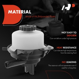 A-Premium Power Steering Reservoir/Tank with Cap Compatible with Dodge Grand Caravan 2001-2007, Caravan 2001-2007 & Chrysler Town & Country 2001-2007, Voyager 2001-2003, 3.3L 3.8L