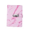 A5 Note Book PU Leather Cover Password Lock Notepad Diary