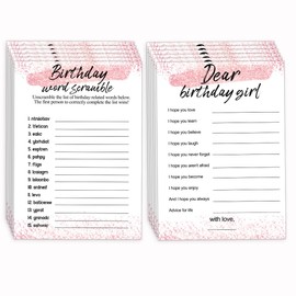 Birthday Girl Party Game-Would She Rather-30PCS Birthday Game Card Set- Girl Birthday Party Activity Idea - Girl Birthday Supplies, Activity, Decorations 06