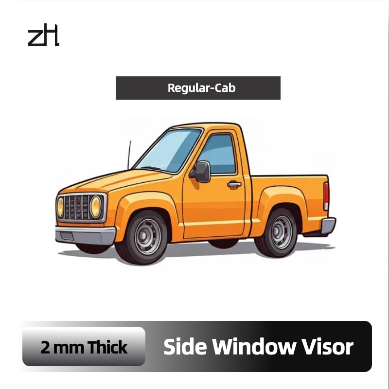 Compatible with 1995-2004 Toyota Tacoma Standard Cab Ventshade Ventvisor Rain