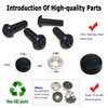 Black Anti Theft License Plate Screws- Rustproof Stainless Steel Security