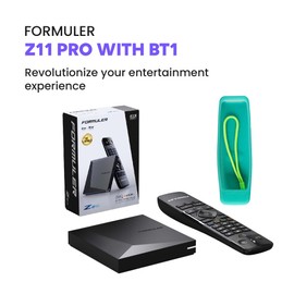 Formuler Z11Pro 4K Android 11 2GB RAM 16GB Storage with Universal Bluetooth Voice Remote Control, Case Cover, Bonus HDMI Cable, Luminous Remote, 3 Colour Keyboard, Car Mount