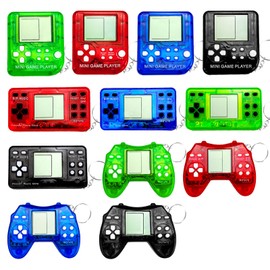 yuzshin Video Game Keychain Video Game Party Favors Video Game Party Supplies 3 Styles Mini Game Console Fidget Toys Bulk for Kids Classroom Prizes Goodies Bags Stuffer Backpack Keychain (3)