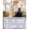 Zoiinet Remote Control Outlet Plug with 2 Switches, Buckle Design