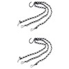 Set of 2 Black Iron Chain Plant Holders! Perfect for
