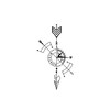Oottati Small Cute Temporary Tattoo Sticker Set of 2 -