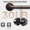 Zeerobee Curtain Rods for Windows 48 to 84, 1 Inch