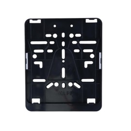 Motorcycle License Plate Holder, 180 x 200 mm, Motorcycle License Plate Holder, Plastic, Black