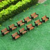 Evemodel YZ150 10pcs Model Train 1:150 bench chair settee N