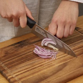 FOREVER 銀チタン 三徳 ディンプル 180mm GHT-18D