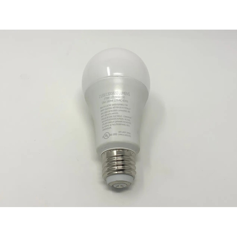 GE LED 3 Way Three Way Bulb 50/100/150 19w 2155/1300/650
