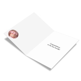 The Best Card Company, Blissful Babies - Baby Girl Card with Envelope - Newborn Girl, Pink Greeting Card for Parents C7180ABBG